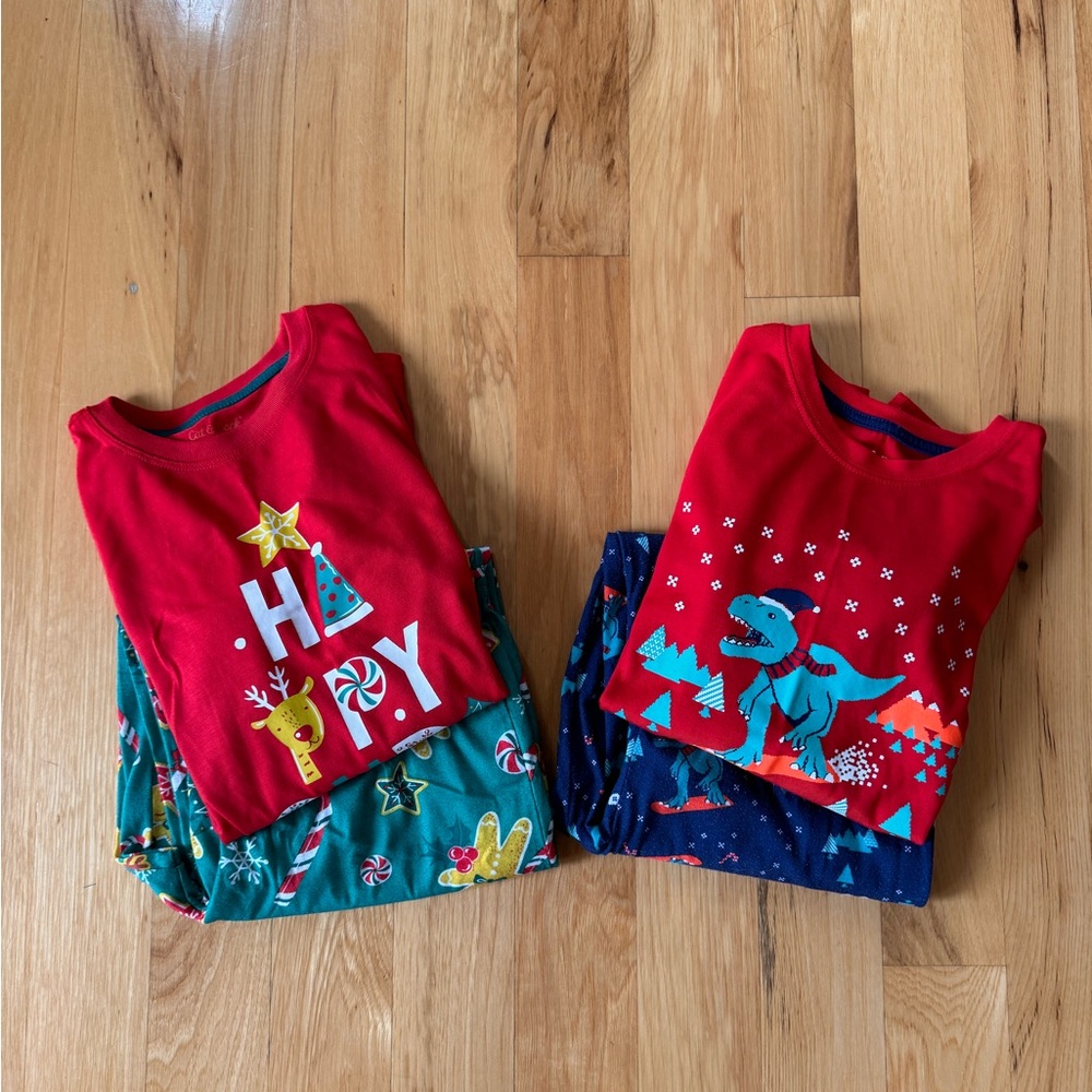 Cat & Jack Holiday Pajama Sets - size l (12/14)